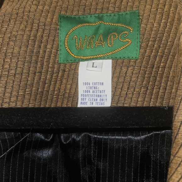 NWT Vitange WRAPS Indian embroidered jacket Large Native American Chief Western - Picture 5 of 8